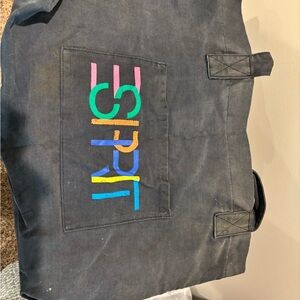 Esprit Black Tote with Colorful Logo